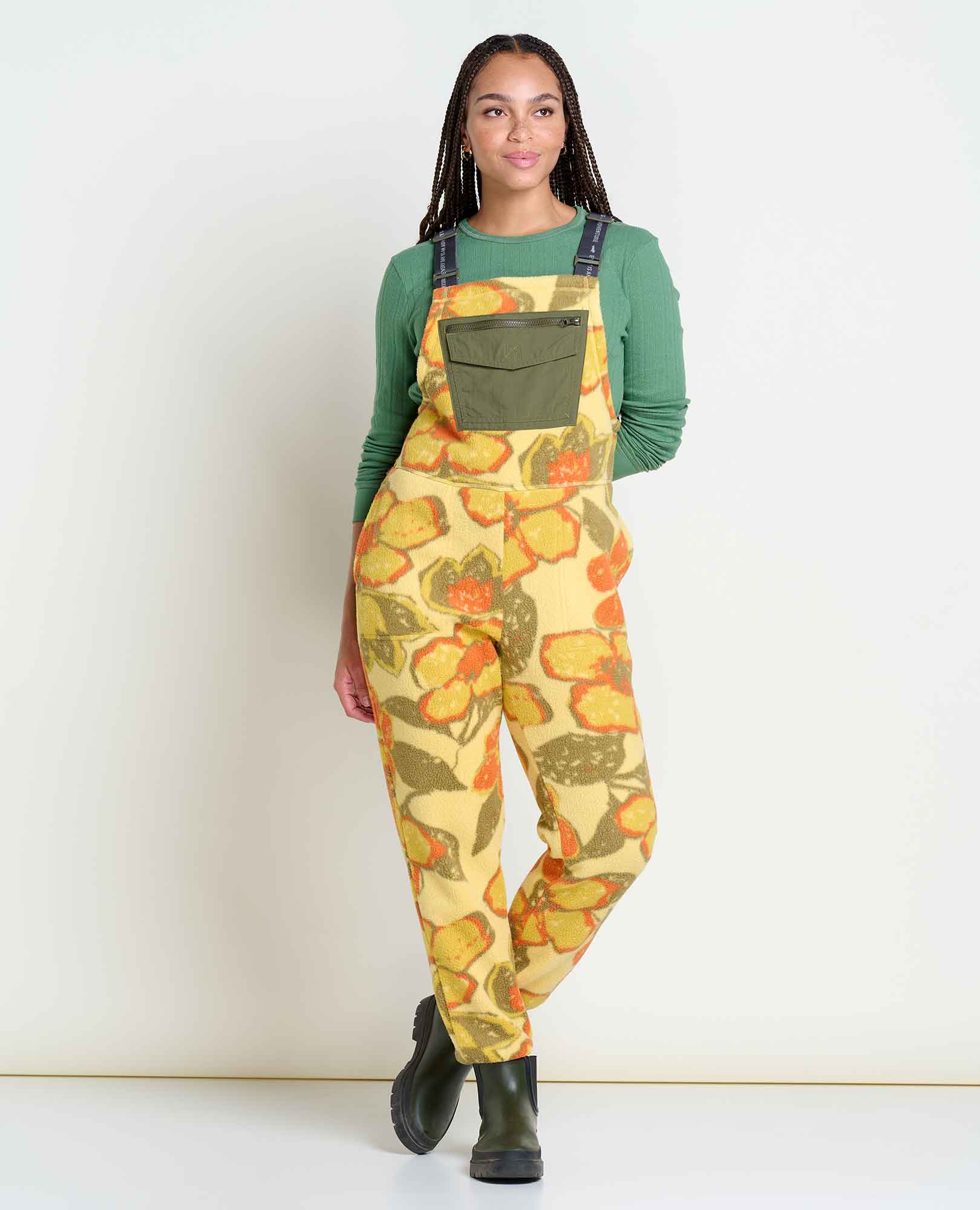 Fashion womens camo dungarees