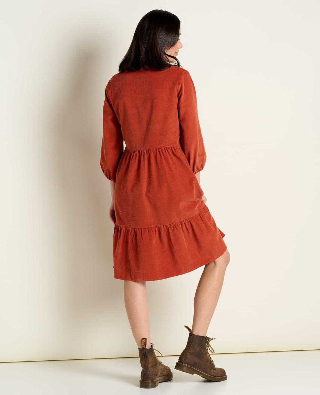 Scouter Cord Tiered Dress