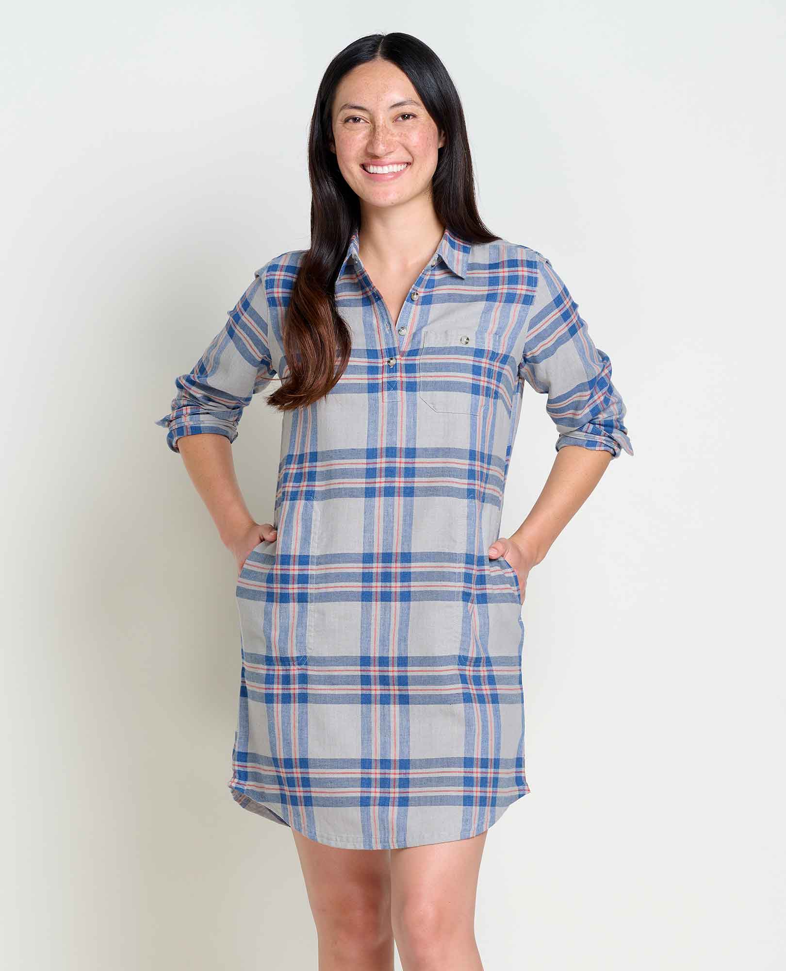 Flannel shirt dress womens hotsell