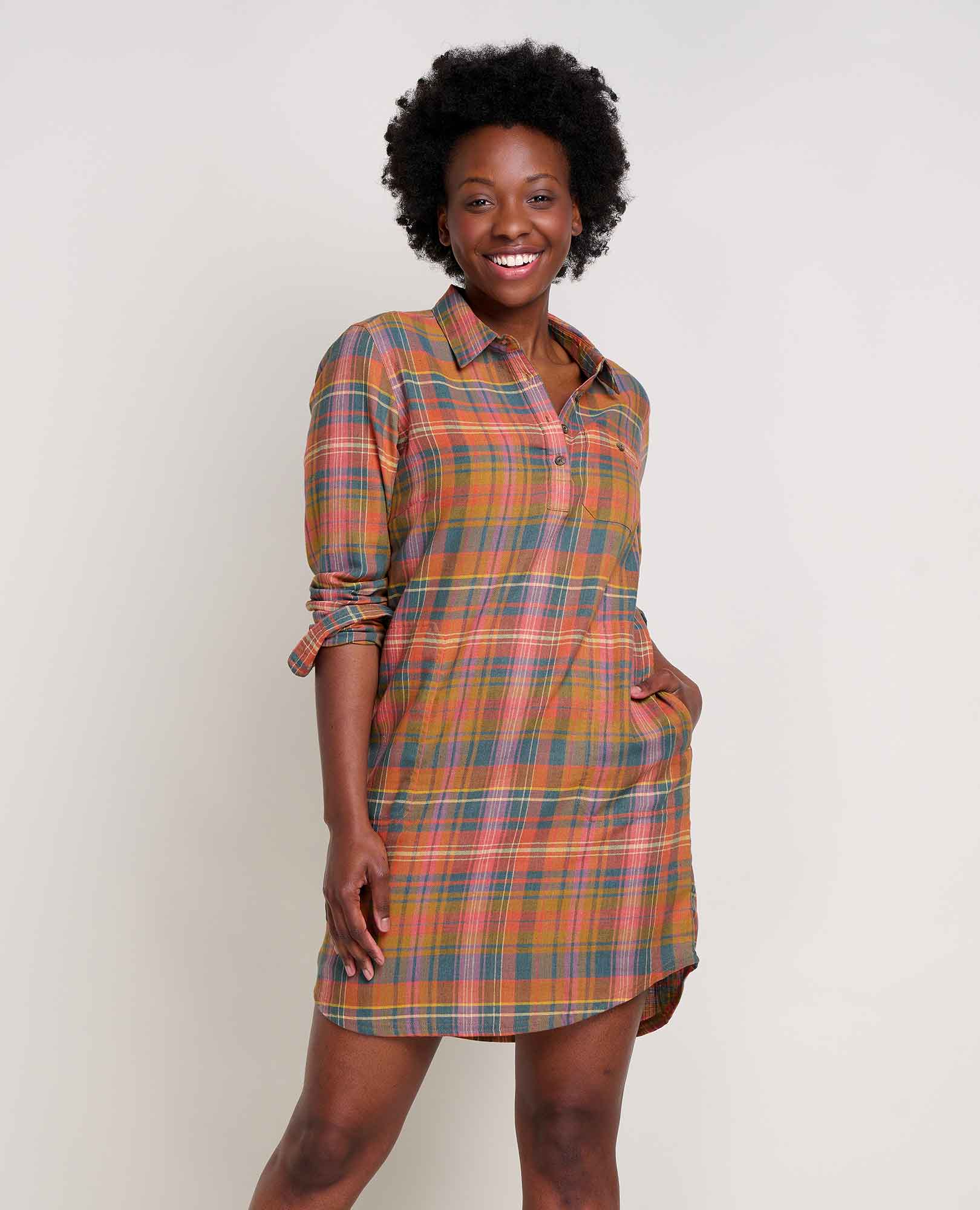 Re Form Flannel Shirtdress Toad Co