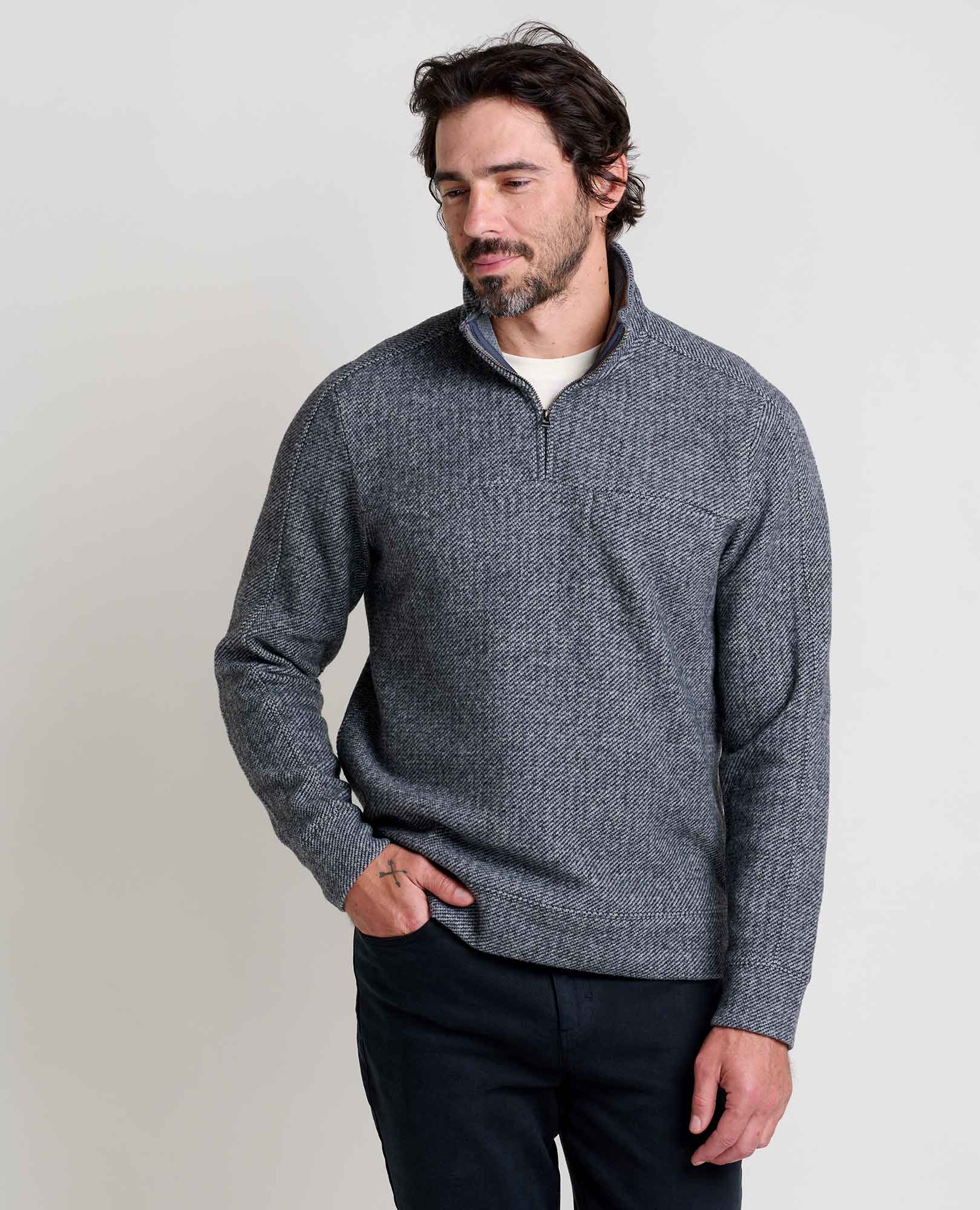 Toad & Co 2024 Kennicott 1/4 Zip Wool Sweater