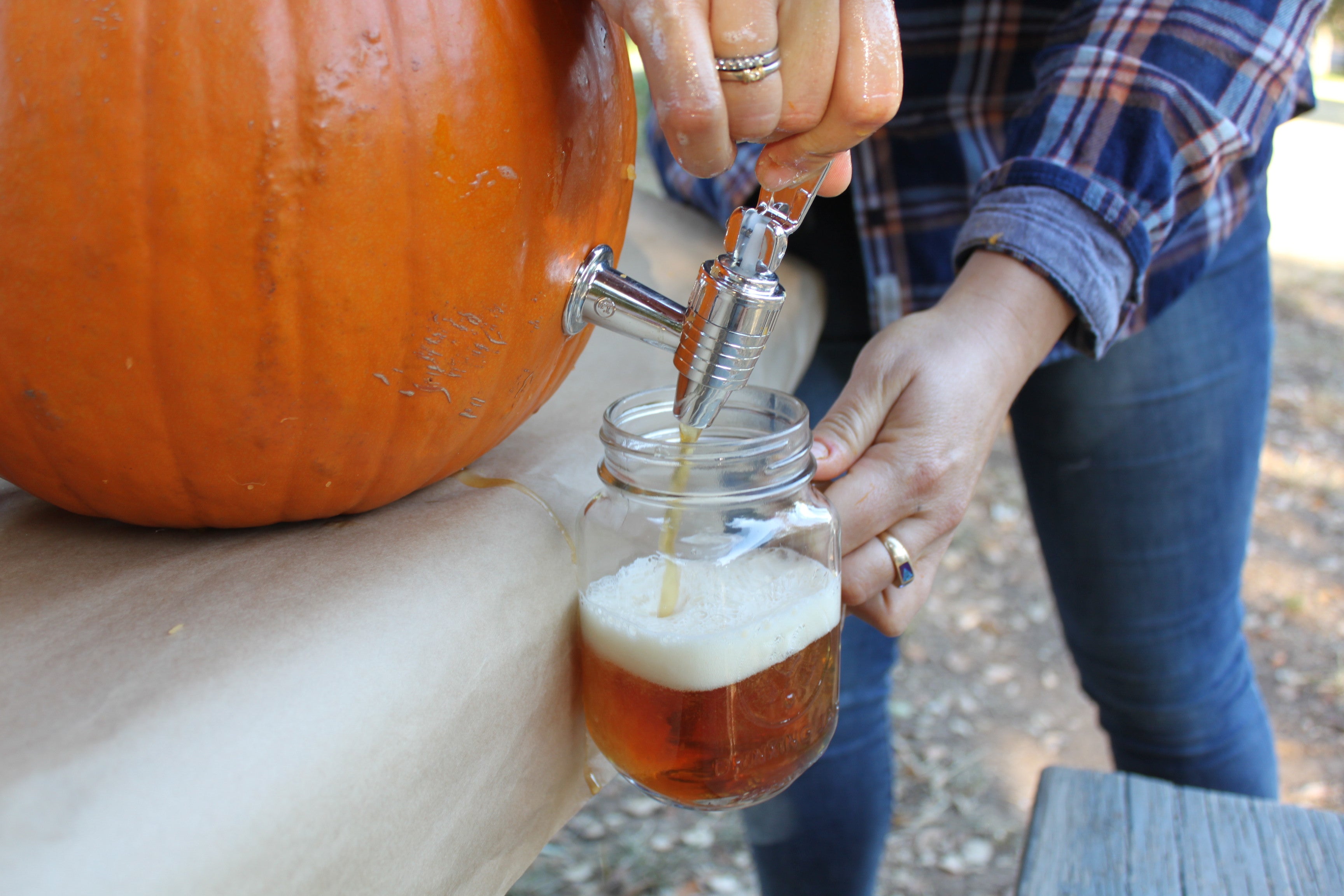 DIY Pumpkin Keg 