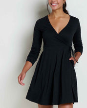 Freesia Long Sleeve Wrap Dress