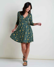 Freesia Long Sleeve Wrap Dress