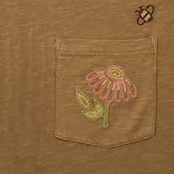 Honey Brown Embroidery