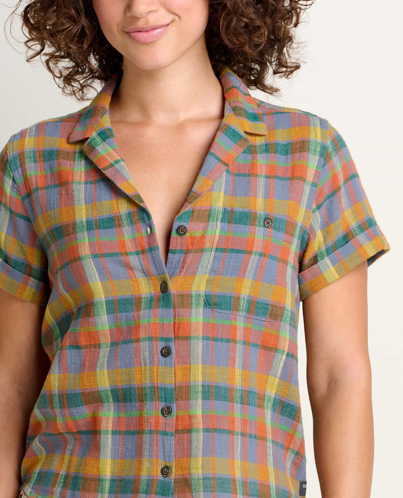 viewlap - No bra crop short sleeve tee cap built-in integrated bra t-shirt  3color - Codibook.
