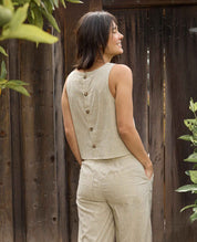 Taj Hemp Button Back Tank II