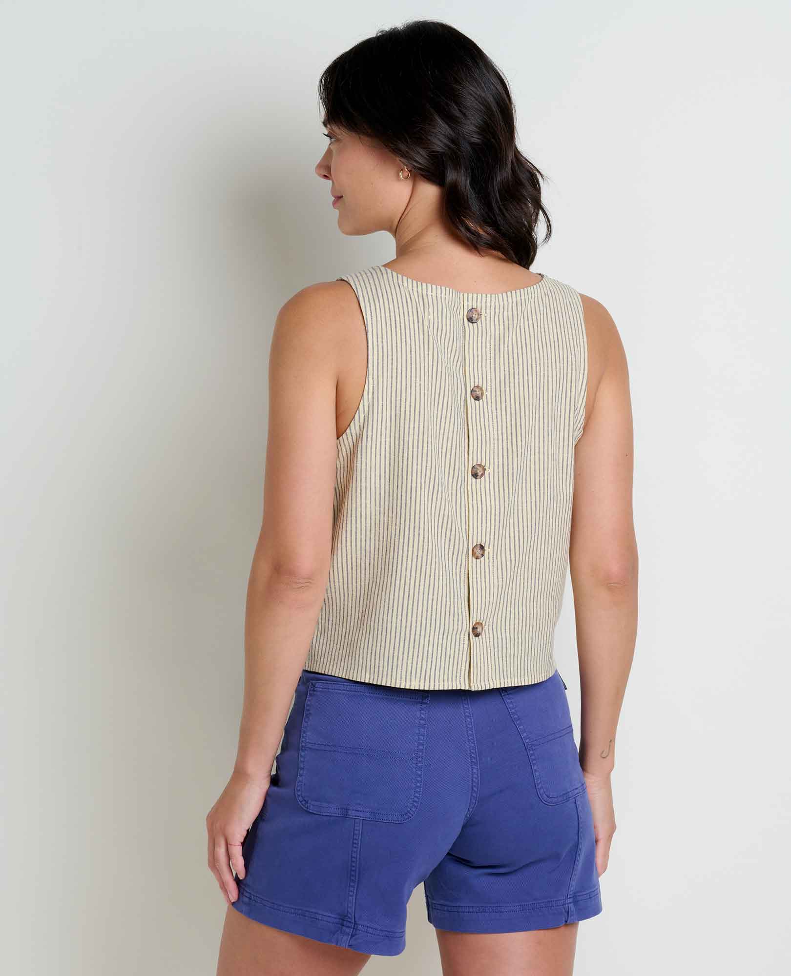 Taj Hemp Button Back Tank II