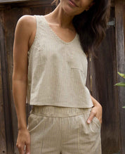 Taj Hemp Button Back Tank II