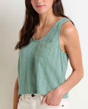 Taj Hemp Button Back Tank II