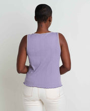 Foothill Pointelle Button Tank