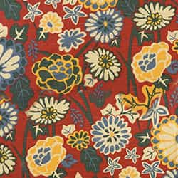 Straw 70s Floral Print