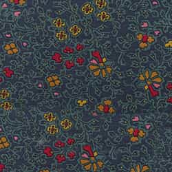 True Navy Flower Print