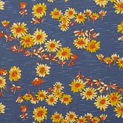 Blue Shadow Daisy Print