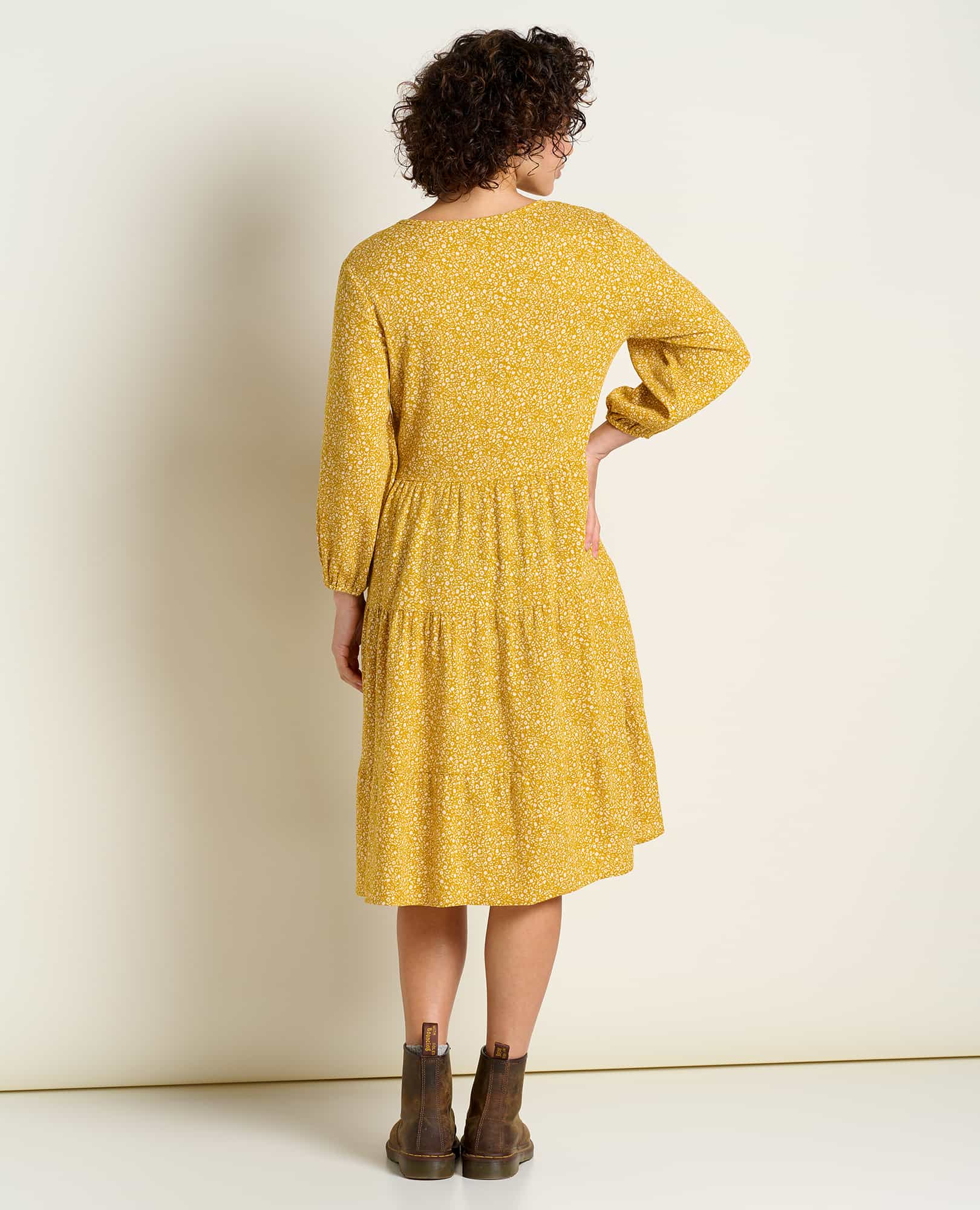 Manzana Tiered Long Sleeve Dress