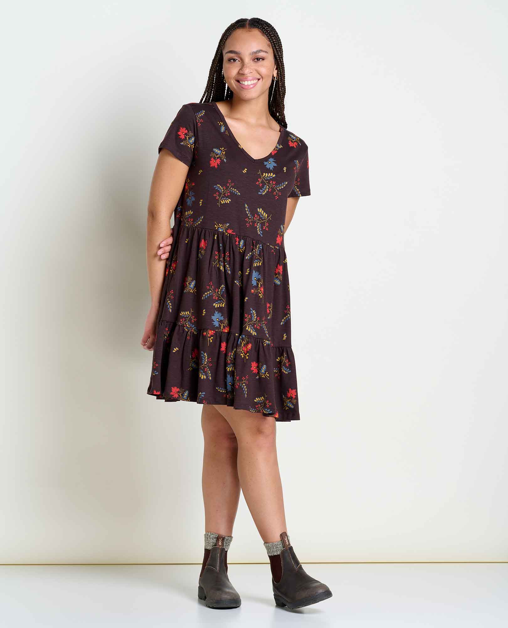 Marley Tiered Short Sleeve Dress