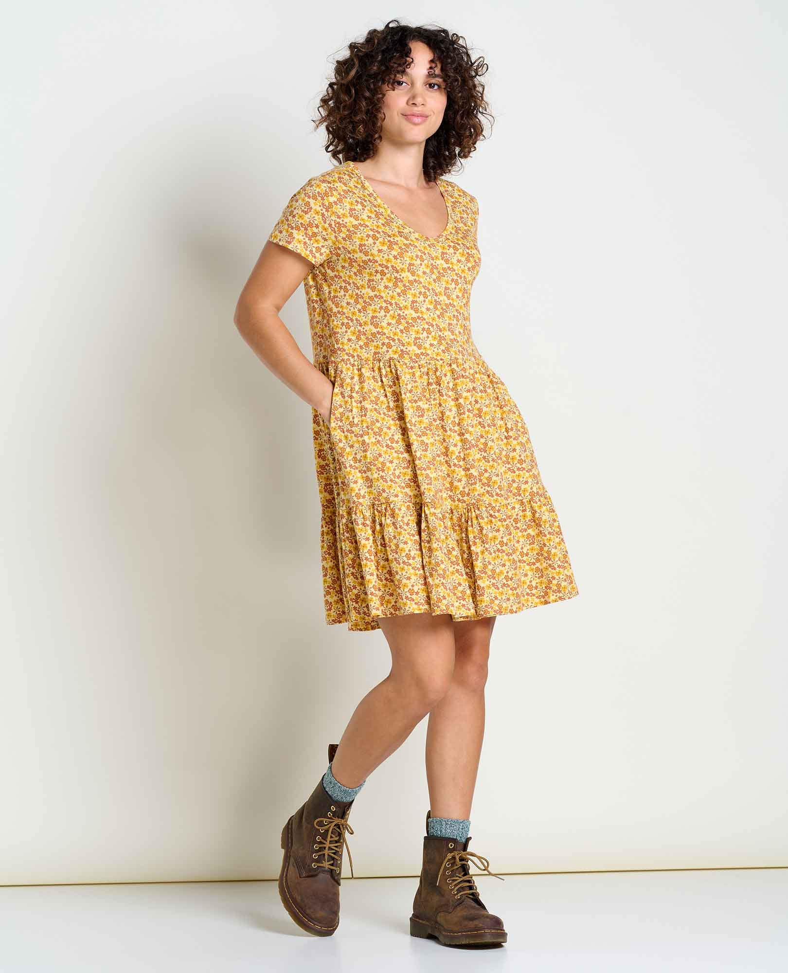 Marley Tiered Short Sleeve Dress