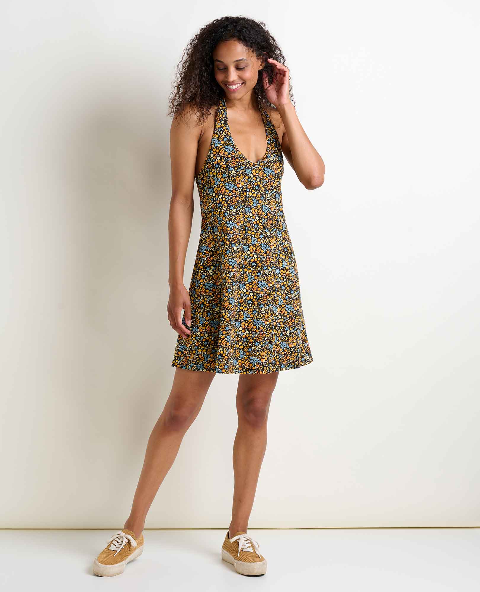 Plumeria Halter Dress