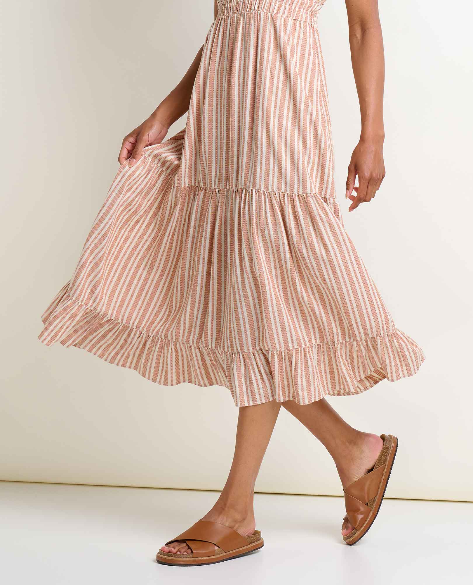 Taj Hemp Tiered Midi Dress