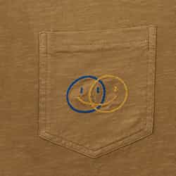 Honey Brown Smile Embroidery