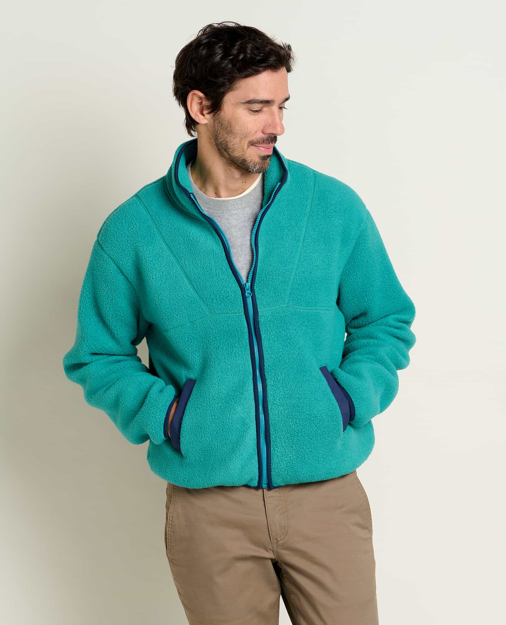 North End Generate Textured Fleece Jacket - Men's