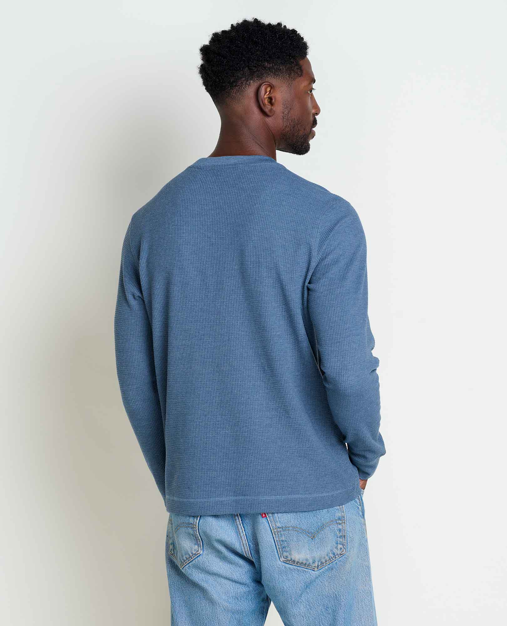 Toad & Co Men's Epique Crew sale Sweatshirt in Blue Hemp Blend - Size XXL