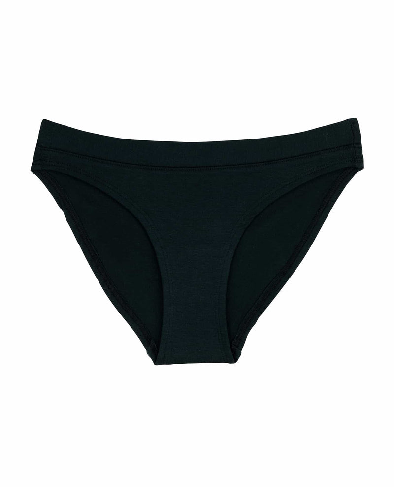 Buy CLOVIA Black Floral Viscose Low Rise Women's Bikini Panties