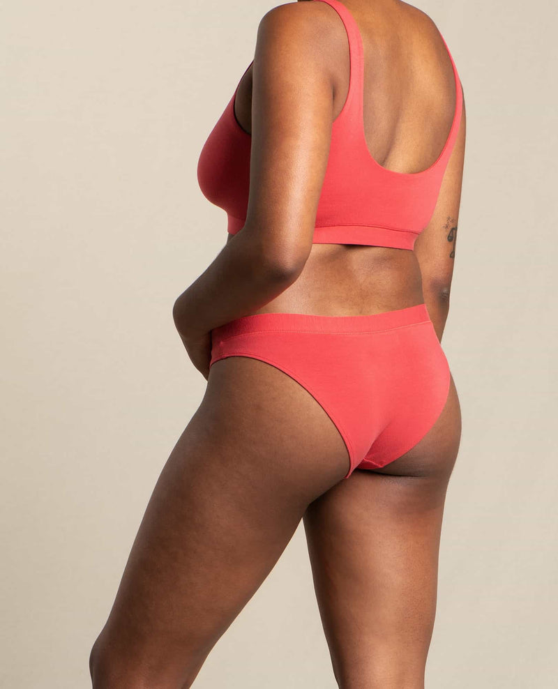 Black Women's TENCEL™ Lyocell Bikini Bottom, 100% Circular