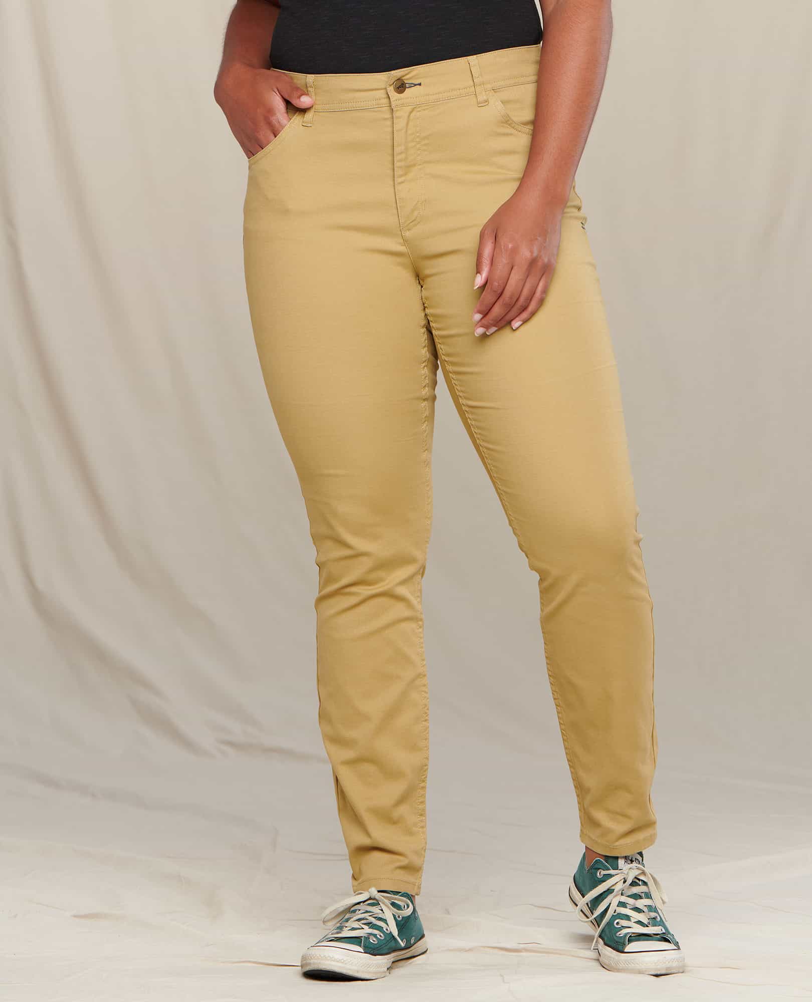 Ladies Cargo Pants Skinny Stretch Womens Jeans khaki Sizes 6 8 10