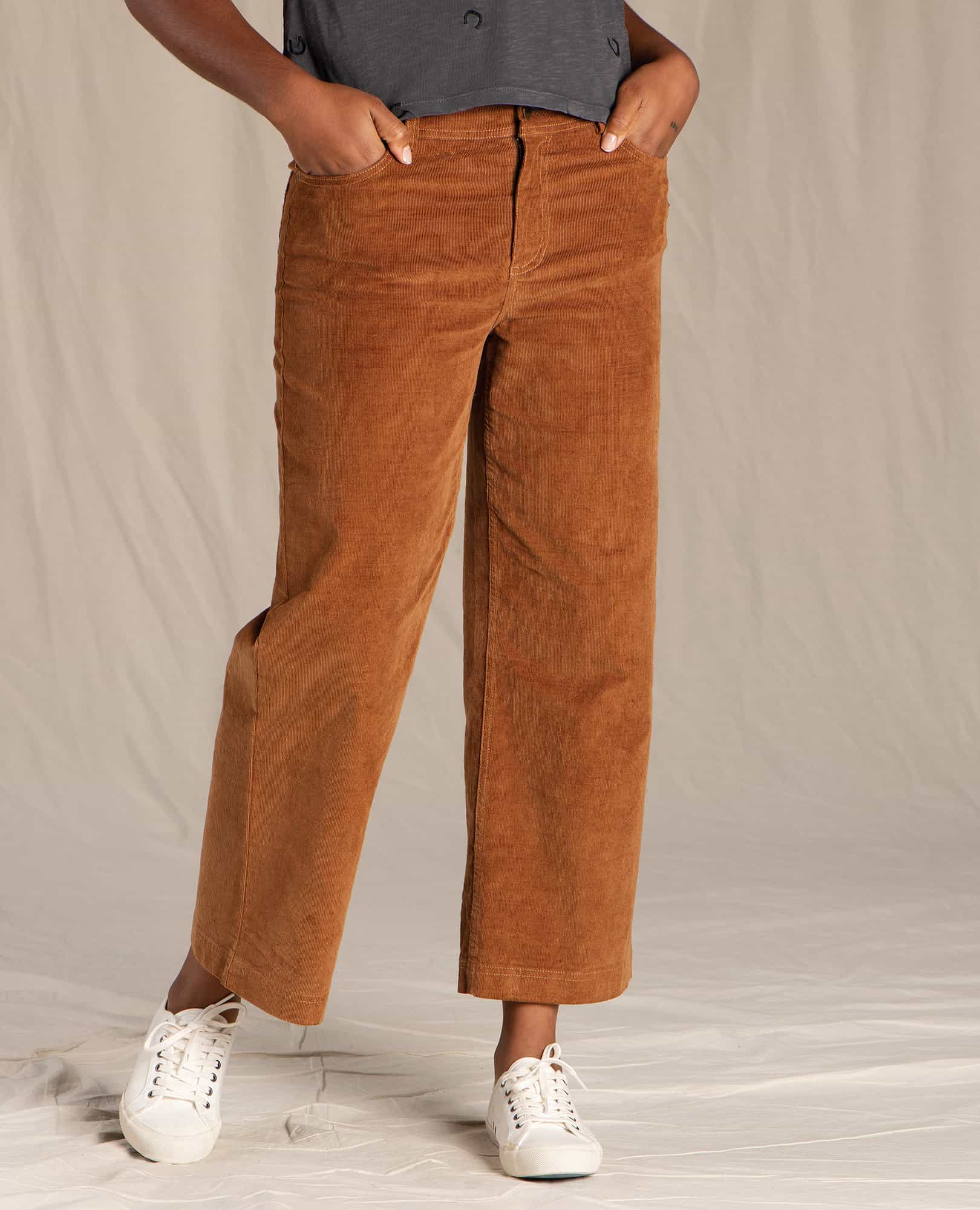 1/2: Brown corduroy pants could be the new jeans