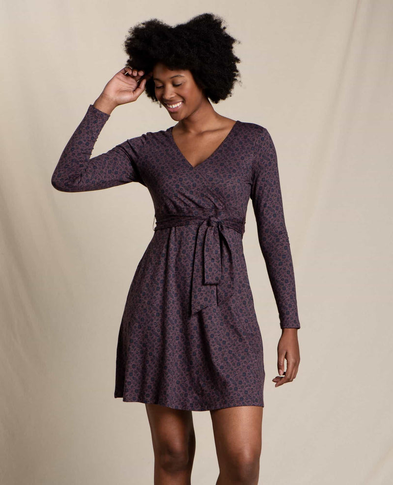 Women's Cue Wrap Dress | Organic Cotton and Tencel Dress by Toad&Co