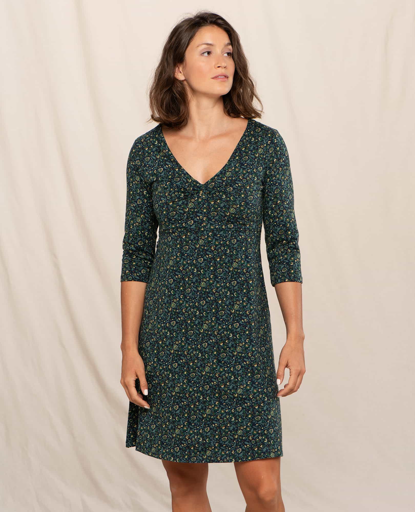 Women's Rosalinda Dress with Pocket | Organic Cotton and Tencel Dress ...