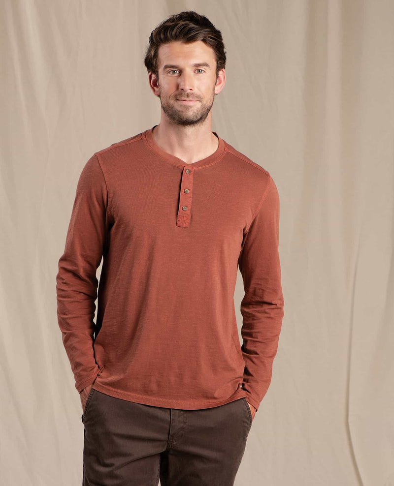 Men's Primo Long Sleeve Henley | Organic Cotton Shirt by Toad&Co